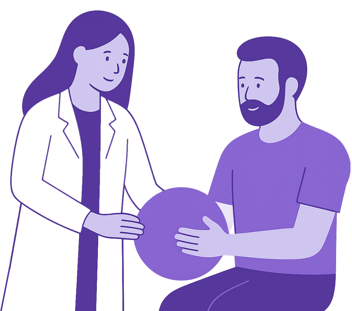 Therapy session illustration